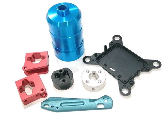 Toz kaplama kırmızı Mavi AL6061 AL6063 Döner İşleme Parçaları Özel CNC Otomatik bisiklet Metal parçaları