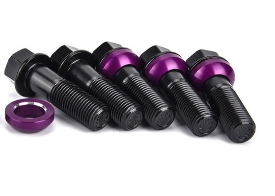 Automóvel Hex Metal Wheel Bolt Floating Cone Seat Titânio liga Ti-6Al-4V