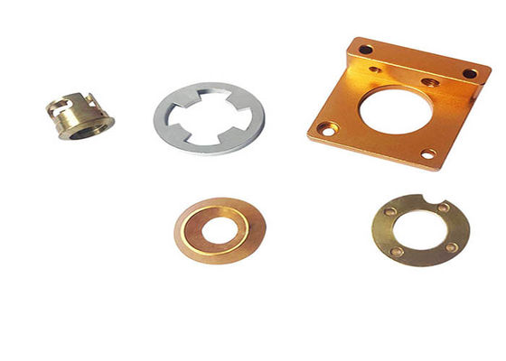 Steel Alloys Yellow Zinc Turning Cnc Machined Parts , Wire Edm Machine Tooling