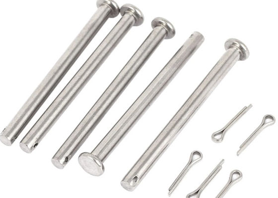 ASTM ASME ANSI Pins Clevis de aço inoxidável 18-8 B8M B8 B7 Com pinos de cabeça