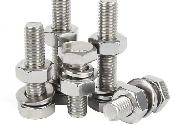 3/8 1/2 ASTM A193 A194 Bullone esagonale in metallo per dadi Rondella B7 B8 GR 8 8M ASME B16.5