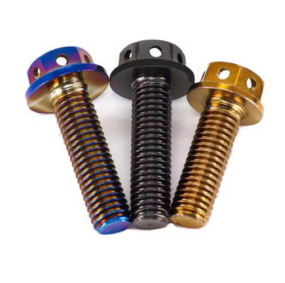 M8 M10 M20 parafusos metálicos Sliver Ouro Branco Anodizado Alumínio Revestido Hex Flange parafusos