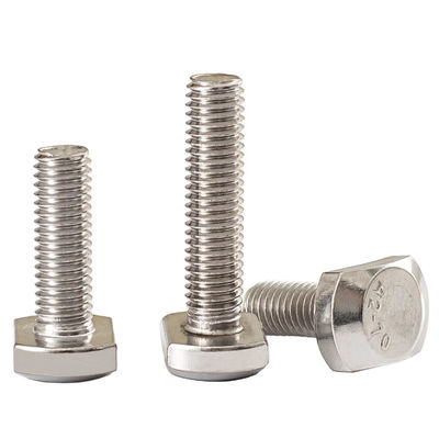 M8 M6 T Head Track Metal 304 410 Stainless Steel Bolt Plain for Aluminum Profile